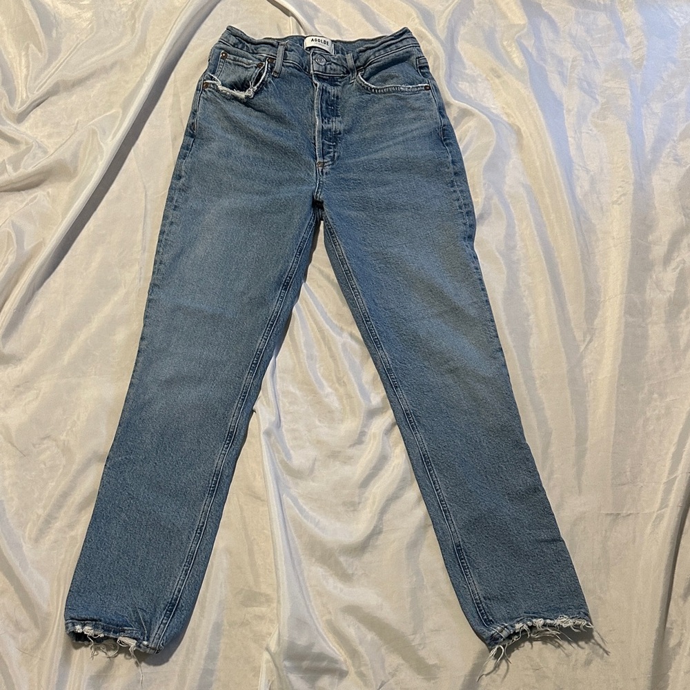 Agolde Riley Long Straight Leg Jeans Sz 26